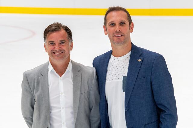 Black Wings-Präsident Peter Nader und General Manager Gernot Baumgartner gehen ab sofort getrennte Wege. | Foto: Eisenbauer/BWL