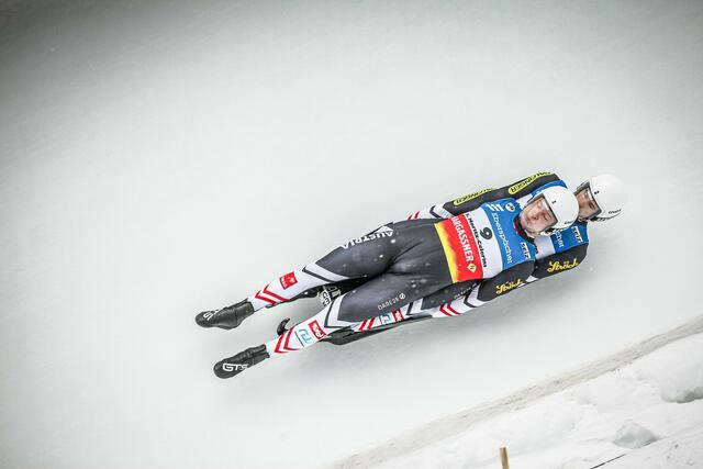 Juri Gatt und Riccardo Schöpf holten bei der U23-EM in St. Moritz die Silbermedaille. | Foto: FIL/Galinovskis