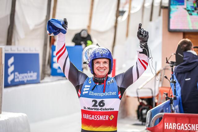 Jubel bei Wolfgang Kindl: Der Natterer holte seine erste EM-Medaille in Gold! | Foto: FIL/ManLV