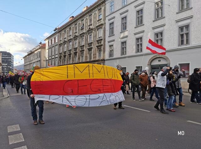 Demo gegen die Impfpflicht, Graz