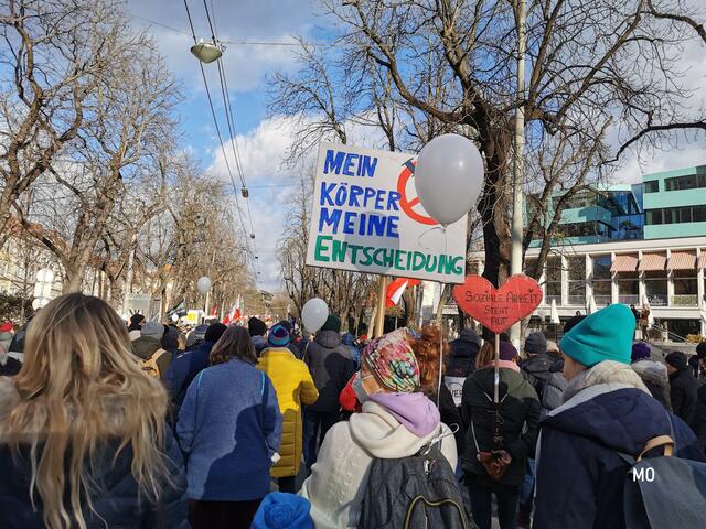 Demo, Impfpflicht, Graz