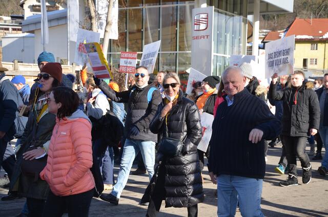 Ingrid und Herbert Haupt marschierten mit