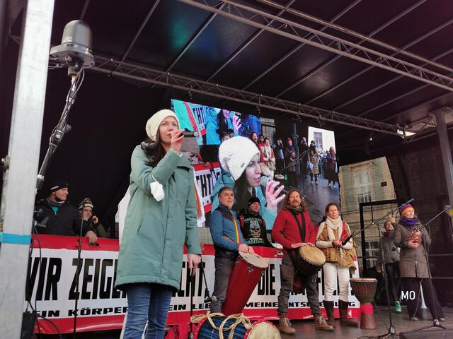 Kundgebung am Karmeliterplatz, Demo, Graz