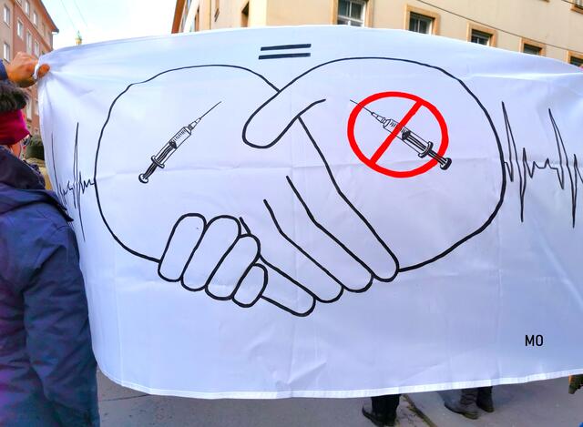 Demo gegen die Impfplicht, Graz