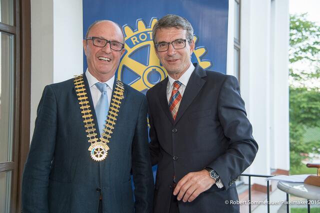 Die Rotarier Hans Wolfgang Strauss und Herbert Gross  | Foto: ©pixelmaker.at