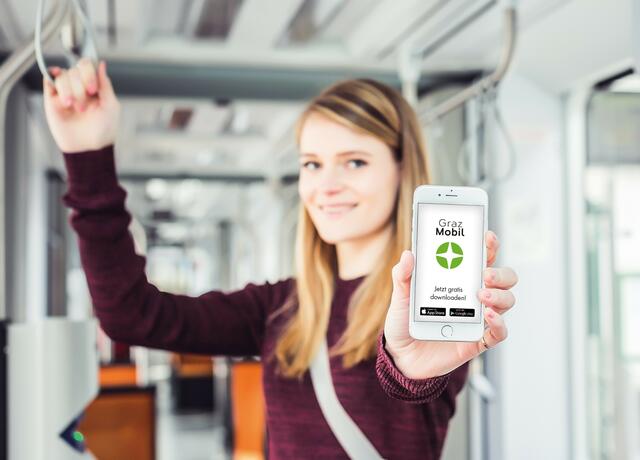 Ein Fünftel aller Tickets werden mittlerweile über die Graz Mobil App gekauft. | Foto: Lupi Spuma