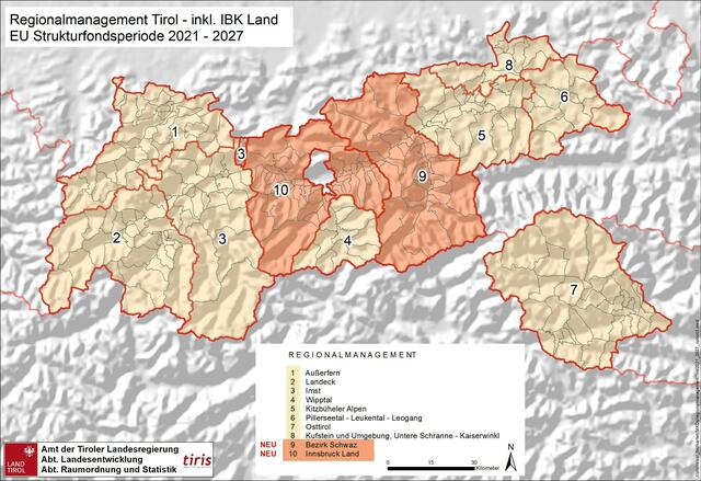 Innsbruck Land wird zur größten Leader-Region Österreichs – und auch die Region Schwaz wurde gegründet. | Foto: Land Tirol