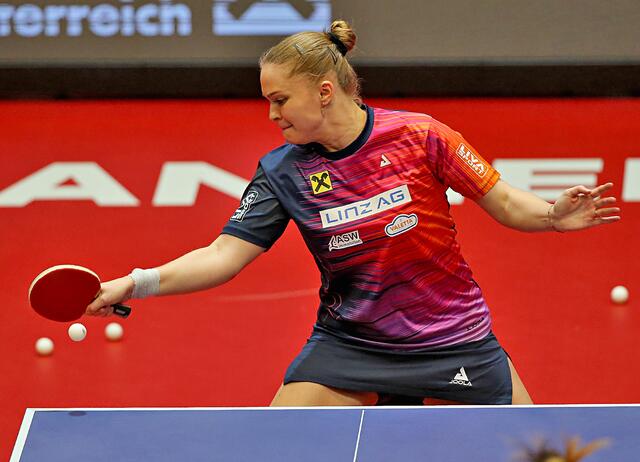 Margaryta Pesotska sorgte im "Golden Match" für die entscheidenden Punkte. | Foto: Photo Plohe