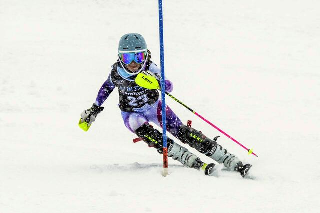 Erfolgreicher Bewerb für die TSV Talente aus dem Bezirk Landeck: Alissa Blattmann sicherte sich den ersten Platz beim Landescup Slalom, Mädchen S14. | Foto: TSV, Ziltener