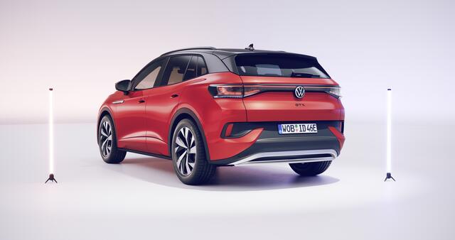 Der ID.4 GTX ist das erste vollelektrische High-Performance Modell von Volkswagen: ein SUV mit knapp 300 PS und Allradantrieb. | Foto: Volkswagen