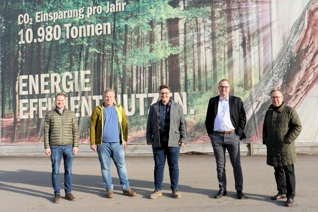 Trafen sich in Köflach (v.l.): Patrick Verhnjak, Firma Bioenergie Köflach, Franz Puffing, Stadtwerke Köflach, Matthias Zach, Johannes Strommer und Ernst Woldrich | Foto: Cescutti