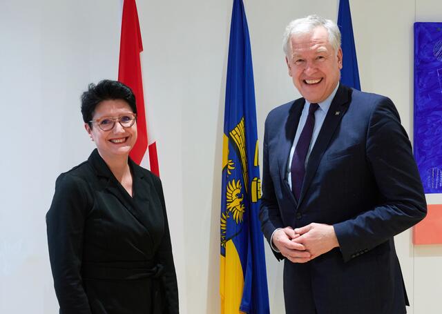 Geschäftsführerin Sandra Bauernfeind und Landesrat Martin Eichtinger | Foto: NLK Johann Pfeiffer