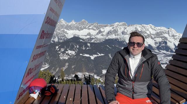Marc Hollinger, Liezener Geschäftsstellenleiter der RegionalMedien Steiermark, testet sich durch regionale Skigebiete. | Foto: Schneeberger