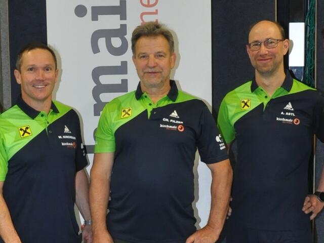Wolfgang Kirchmair, Christoph Filzer und Andreas Astl holten mit dem TTV Raika Kirchdorf 3 in Wattens ein 5:5-Remis  | Foto: TTV Raika Kirchdorf