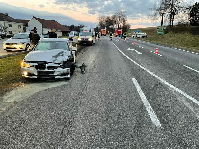 Unfall am 30. Jänner 2022 in Pramerdorf. | Foto: FF Geiersberg