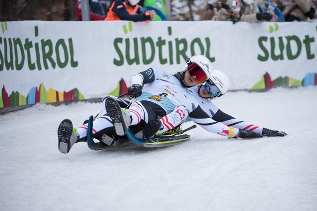 Mit Endrang vier verfehlten die beiden Cousins Simon und Fabian Achenrainer das Podest letztlich um zwölf Hundertstel. | Foto: ÖRV/Miriam Jennewein