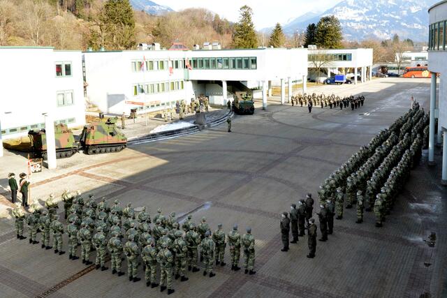 Ein großer Teil der Rekruten ist von April bis Juni für einen Assistenzeinsatz im Burgenland vorgesehen. | Foto: Vizeleutnant Markus Koppitz