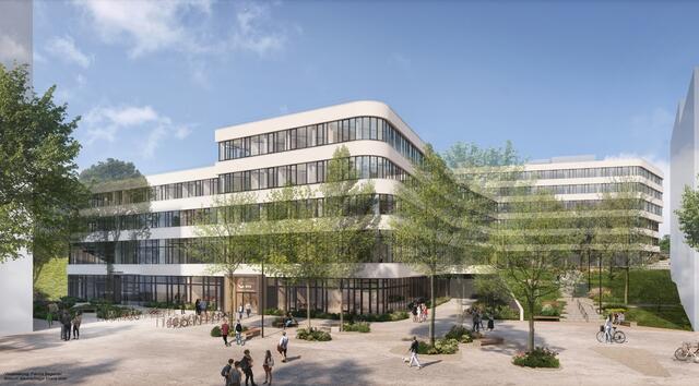 Eine "Stadt der Wissenschaft" entsteht durch den Ausbau der FH Campus Wien auf dem Alten Landgut entstehen. | Foto: Patricia Bagienski