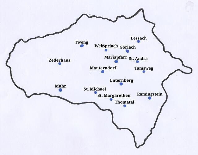 Der Lungau und seine 15 Gemeinden. | Foto: RegionalMedien Salzburg