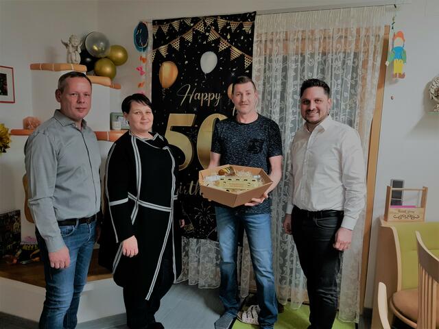 Gerald Freiberger, Alexandra Freiberger, Thomas Larnsack und Thomas Niklos | Foto: Volkspartei Unterfrauenhaid