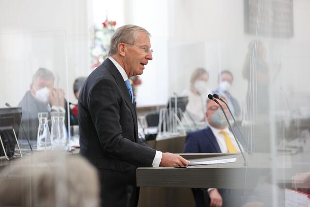 Landeshauptmann Wilfried Haslauer: "So etwas werden Sie von der Salzburger ÖVP nicht hören" | Foto: Land Salzburg / Franz Neumayr