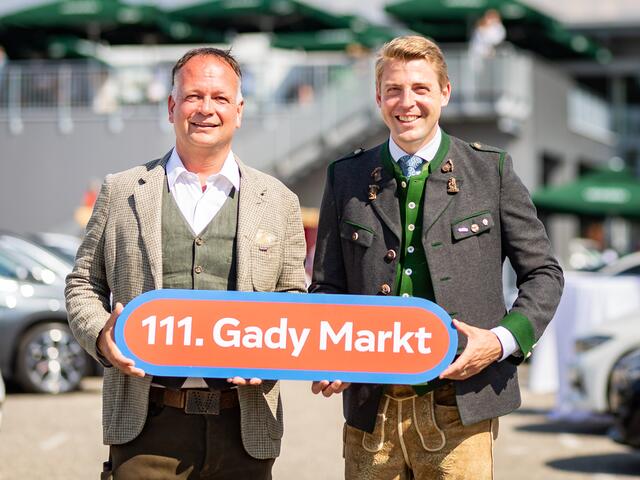 Philipp Gady und Eugen Roth laden im Frühjahr zur Gady Family Aktionswoche und freuen sich auf einen unbeschwerten 111. Gady Markt am 10. und 11. September 2022. | Foto: Gady Family