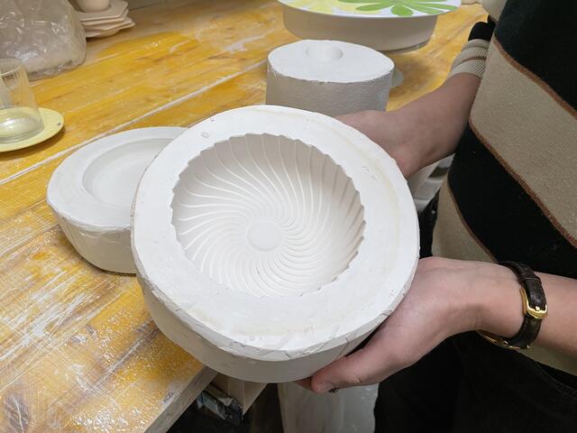 In dieser Gipsform wird Porzellan gegossen.
 | Foto: Miriam Al Kafur