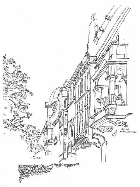 Sehenswert sind die Stuwerviertler Zeichnungen von Corona Gsteu. Dort lebt die Künstlerin bereits seit 30 Jahren. | Foto: Corona Gsteu