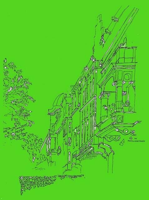 Sehenswert sind die Stuwerviertler Zeichnungen von Corona Gsteu. Dort lebt die Künstlerin bereits seit 30 Jahren. | Foto: Corona Gsteu