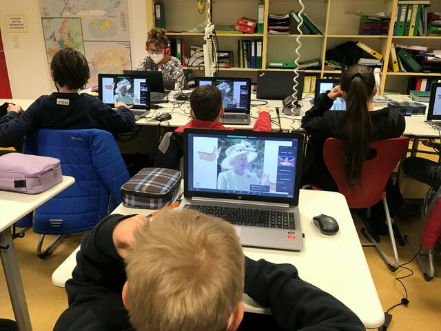 Da auch heuer coronabedingt keine Reise in die britische Hauptstadt möglich war, holte die Sport/Mittelschule St. Valentin/Schubertviertel London ins Klassenzimmer. | Foto: Sport/Mittelschule St. Valentin/Schubertviertel