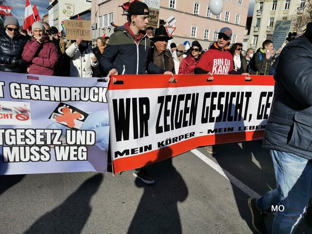 Demo gegen die Corona-Impfpflicht, Graz