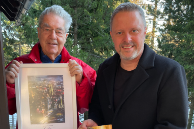 Heinz Fischer freute sich über Rainer Spengers Besuch. | Foto: privat
