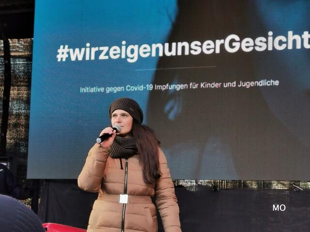 Maria Hubmer-Mogg, Corona-Demo, Graz