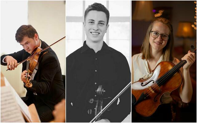 Georgy Begletsov, Violine; Stephanie Drach, Viola;
Tristan Feichtner, Violoncello | Foto: IPG
