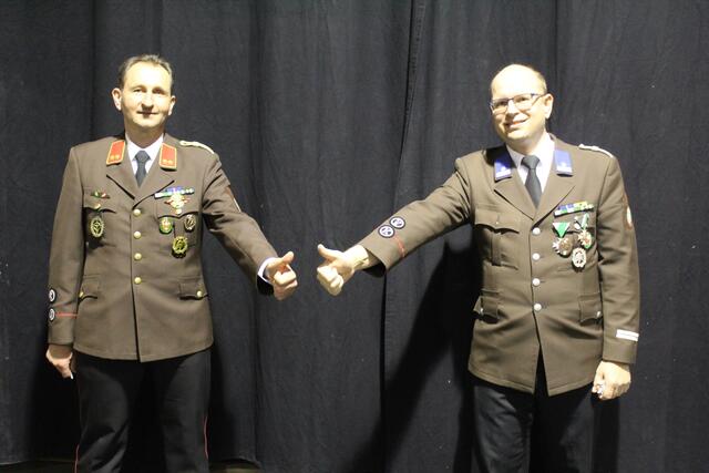 Kommandant Thomas Gollner (l.) und Stellvertreter Andreas Kern. | Foto: kk