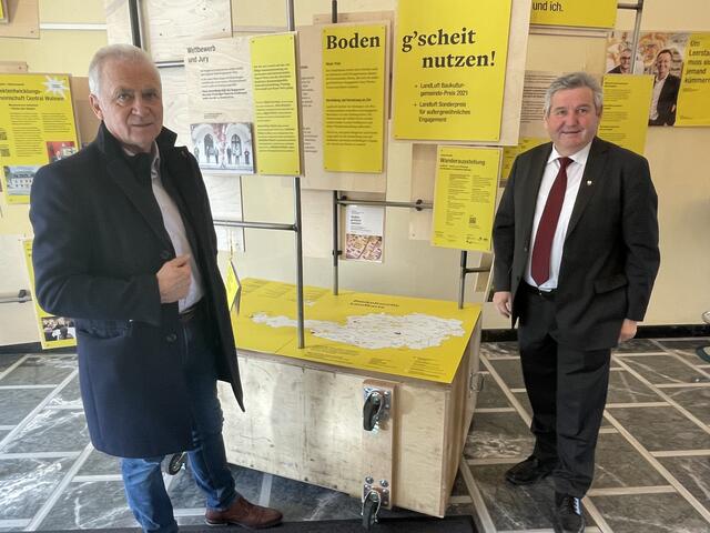 Bgm. Helmut Leitenberger freut sich immer wieder, Lannach-Bgm. Josef Niggas in der Bezirksstadt begrüßen zu können. | Foto: Waltraud Fischer