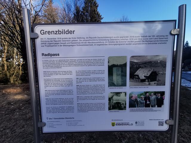 Grenzbilder - Hinweis- und Gedenktafel am Radlpaß | Foto: derWaltl