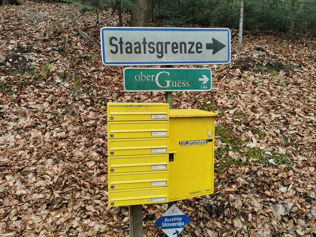 Hinweisschild zum Übergang Großwalz | Foto: derWaltl