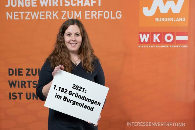 Bea Ulreich, Landesvorsitzende der Jungen Wirtschaft Burgenland, freut sich über die fast 1.200 Unternehmensneugründungen. | Foto: WKB