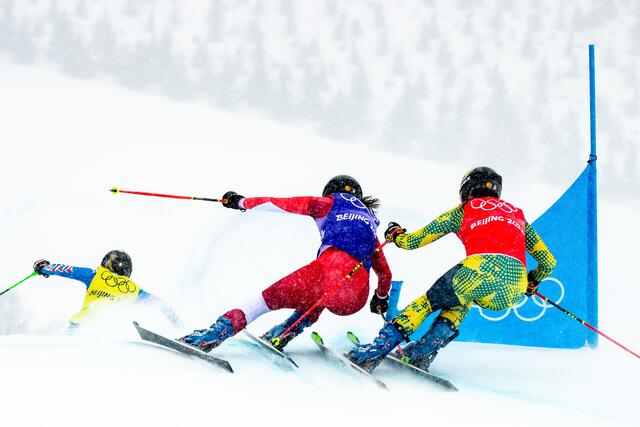 Katrin Ofner fuhr im Skicross hinterher. | Foto: GEPA