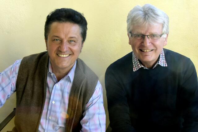 Piotr Beczała und Gerhard Blaboll beim Gespräch für "Mit Künstlern auf du und du"