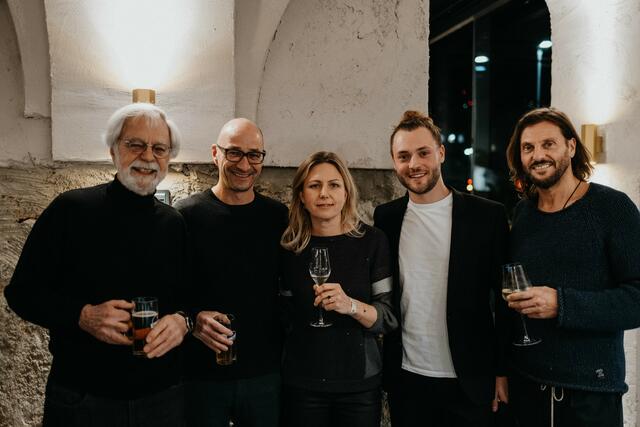 v.r.: Herbert Cammerlander, Frank Ludin, Stephanie Cammerlander, Niko und Reiner Raschhofer | Foto: Charly Schwarz