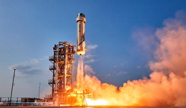 Raketenstart des privaten Raumfahrtunternehmen Blue Origin | Foto: Blue Origin
