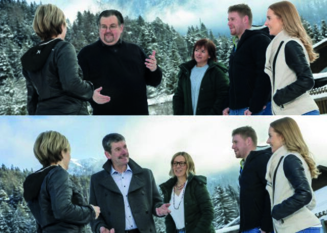 Die zwei Listen "Miteinander für Prutz" (Bezirk Landeck, oben) und "Wir für Mieders" (Bezirk Innsbruck-Land, unten) werben mit dem gleichen Fotomotiv. | Foto: Miteinander für Prutz, Wir für Mieders