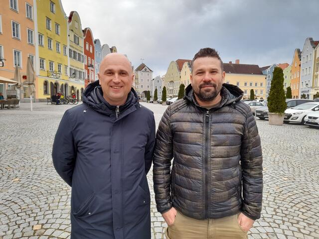 Laszlo Lakatos und Rudolf Bäcker. Zwei Freunde, die viele Jahre in Österreich spielten.  | Foto: Mario Friedl