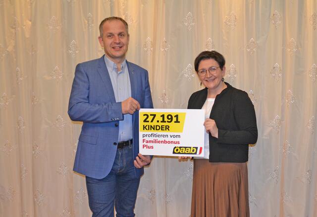 Christian Mader und Manuela Gschwandtner.  | Foto: ÖAAB/Großruck