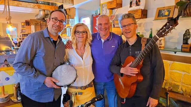 Klemens Marktl, Sylke &amp; Ludwig Schneider, Richard Peterl. | Foto: Cafe-Bar "Die Schneiderei" / Roland Pössenbacher