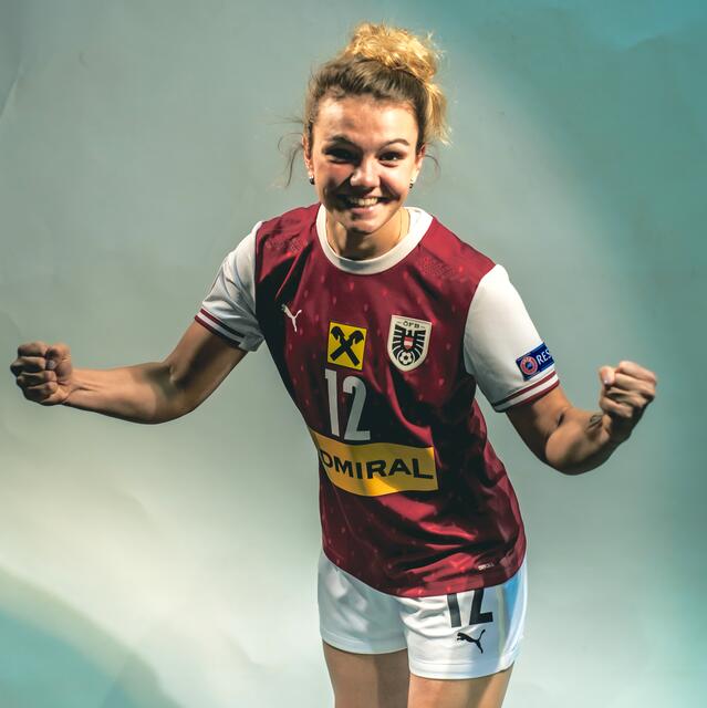 Bei ihrem 18. Einsatz im Frauen-Nationalteam erzielte Verteidigerin Laura Wienroither aus Frankenburg ihr erstes Tor. | Foto: ÖFB/Christopher Glanzl