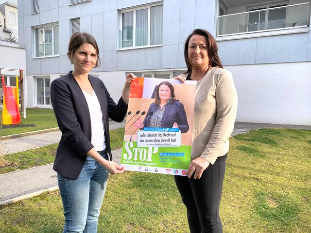 Simone Heinz-Jahraus von der Initiative StoP (links) und Nationalratsabgeordnete Petra Wimmer. | Foto: Foto: Bernhard Stegh
