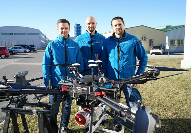 David Monetti, Philipp Knopf und Lukas Unger (v.l.) | Foto: Skyability